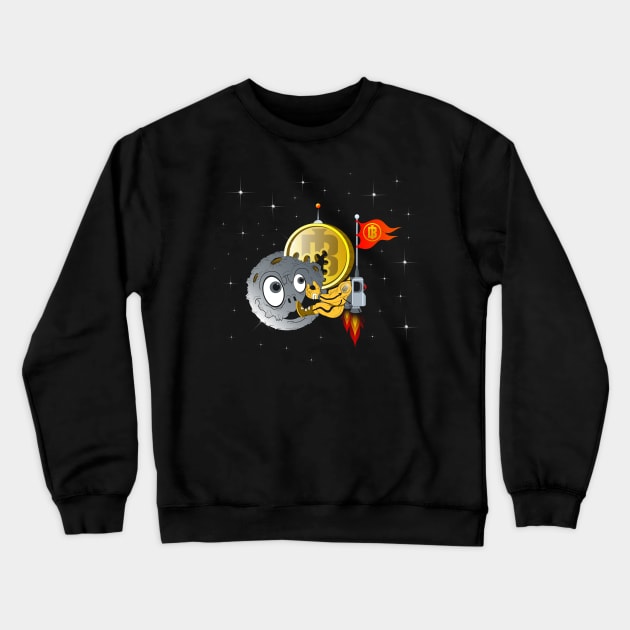 CRYTO MOON SAILOR Crewneck Sweatshirt by roombirth